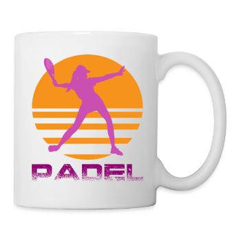 Padel - Tasse - Weiß - Rechts