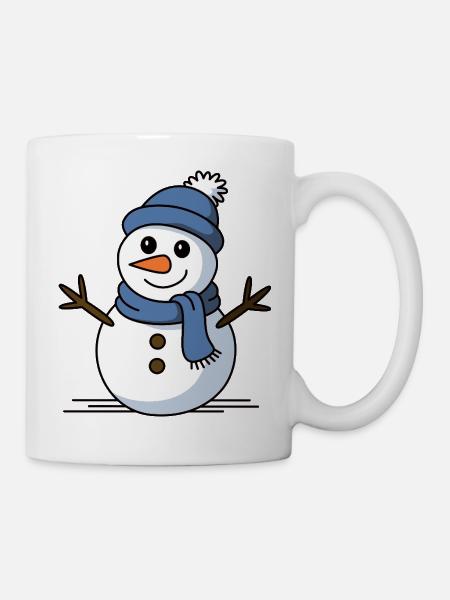 Schneemann Winterzauber - Tasse - Weiß
