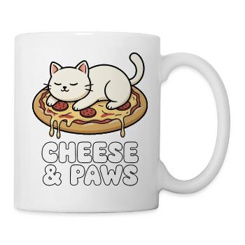 Cheese Paws Cat Pizza - Mug - white - Right