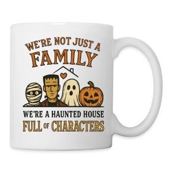 Halloween - famille de monstres amusants - Mug blanc - blanc - Droite