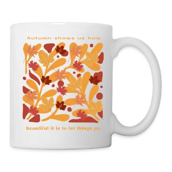 L’automne et le lâcher-prise - Mug blanc - blanc - Droite