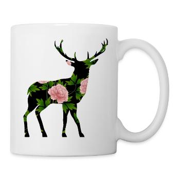 Cerf - Mug blanc - blanc - Droite