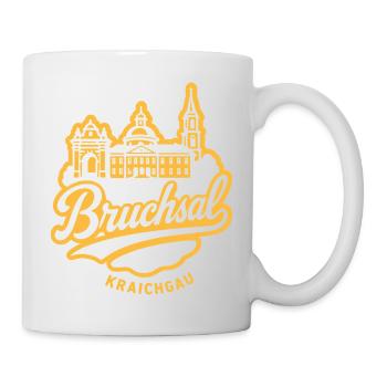Bruchsal Kraichgau Illustration Design - Tasse - Weiß - Rechts