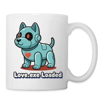 Love.exe Dog Pixel Robo - Mug - white - Right