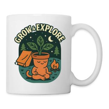 Grow & Explore - Tasse - Weiß - Rechts