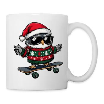 Owl Christmas Funny - Mug - white - Right