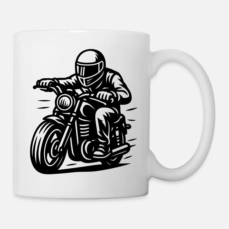 biker - Mug - white