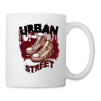 Street Sneaker Graffiti Duo - Mug - white - Right