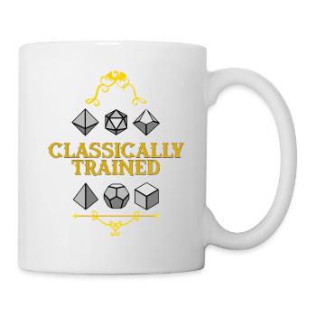 Klassisch trainierte Würfelmeisterschaft - Tasse - Weiß - Rechts