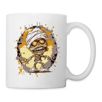 Mumie im Splatter-Look - Tasse - Weiß - Rechts
