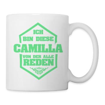 Camilla als Rufname - Tasse - Weiß - Rechts