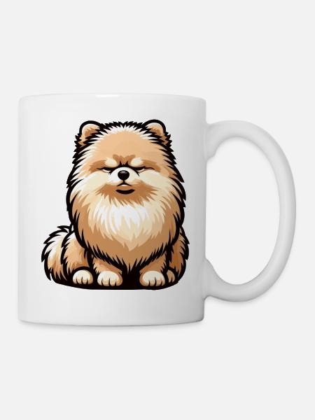 Zwergspitz Zwergspitze Spitzhund Zwergspitzhalter - Tasse - Weiß