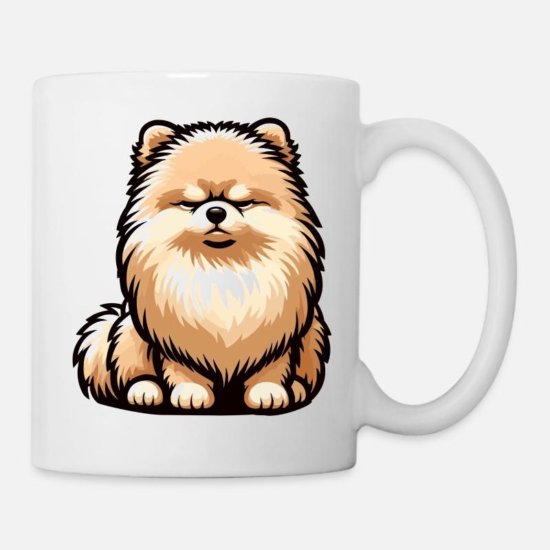 Zwergspitz Zwergspitze Spitzhund Zwergspitzhalter - Tasse - Weiß