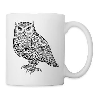 Ornement de harfang des neiges - Mug blanc - blanc - Droite