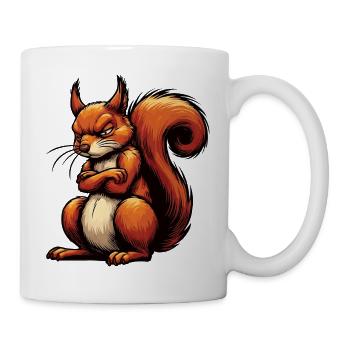 Eichhörnchen Eichhorn Eichhörnchenliebhaber Nager - Tasse - Weiß - Rechts