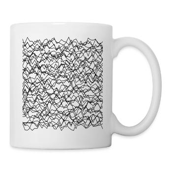 wavy lines design - Mug - white - Right