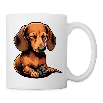Dackel Dackelbesitzer Dackelliebhaber Dachshund - Tasse - Weiß - Rechts
