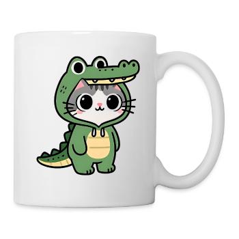 Kawaii crocodile cat - Mug - white - Right
