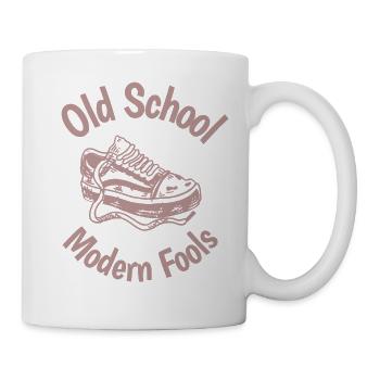 Old School Sneaker Logo Fools - Mug - white - Right