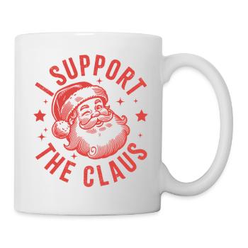 Ich unterstütze den Claus - Tasse - Weiß - Rechts