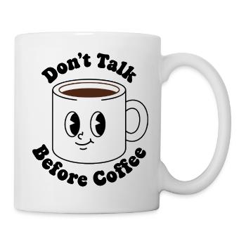 Kawaii Coffee Mug Face - Mug - white - Right