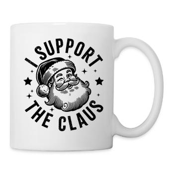 Ich unterstütze den Claus - Tasse - Weiß - Rechts