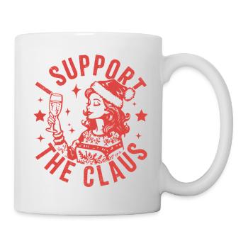 Ich unterstütze den Claus - Tasse - Weiß - Rechts