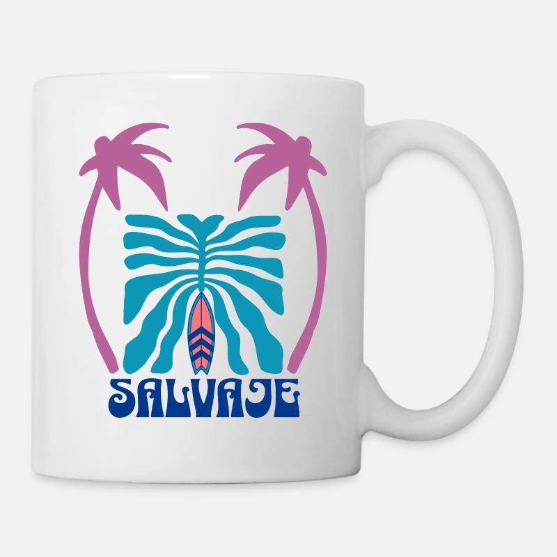 Cage thoracique Salvage Surf Palm - Mug blanc - blanc