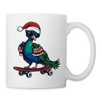 Peacock Bird Christmas Funny - Mug - white - Right