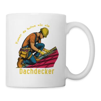 Roofer Illustration, Do as You Think! - Mug - white - Right