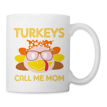 Thanksgiving Mama Mutter Oma Großmutter - Tasse - Weiß - Rechts