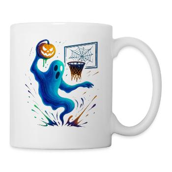 Halloween Ghost Dunk Pumpkin Sneaker - Mug - white - Right