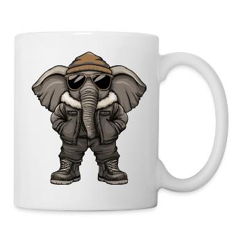 Elephant Cool Winter - Mug - white - Right
