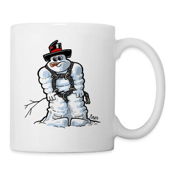 1421-michel-in-snow - Mug - white - Right