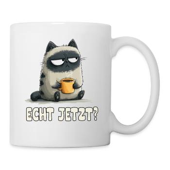 Grummelkatze mit Kaffee - Mug - white - Right