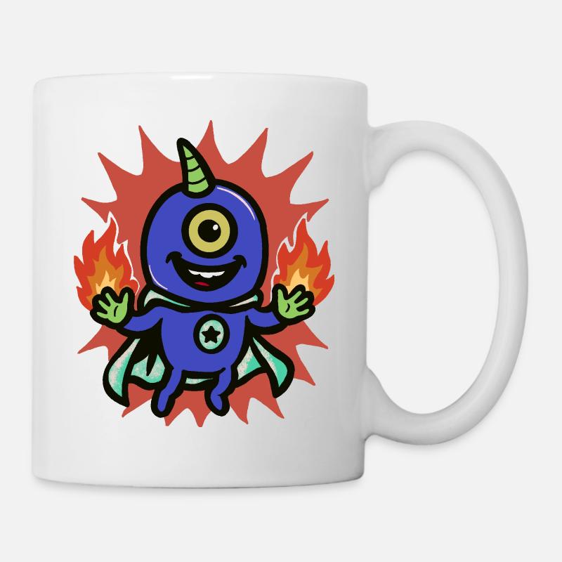 Fire Hero One-Eyed Alien - Mug - white