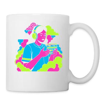 Dream Loud Neon Pop - Mug blanc - blanc - Droite