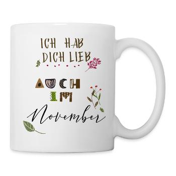 Ich hab dich lieb  - Tasse - Weiß - Rechts