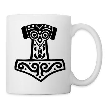 Thor's Hammer (Black) - Mug - white - Right
