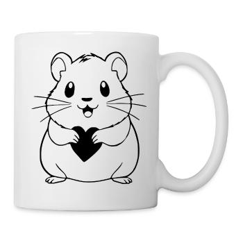 T-shirt hamster Cadeau - Mug blanc - blanc - Droite