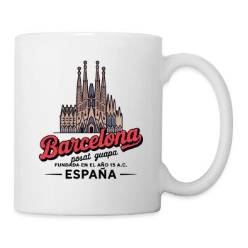 Barcelona Sagrada Familia Stil - Tasse - Weiß - Rechts