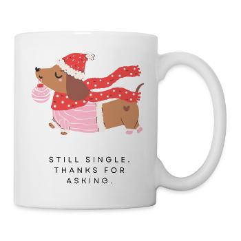 Christmas Dachshund Ornament - Mug - white - Right