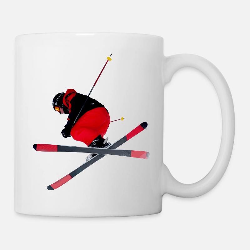 Skifahrer - Tasse - Weiß