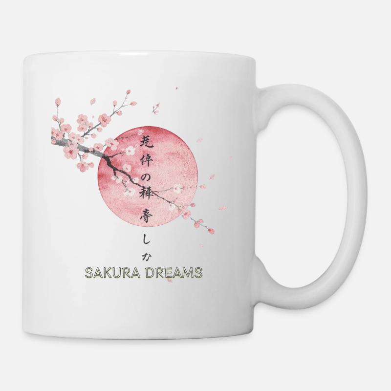 Sakura Dreams Sort de Lune - Mug blanc - blanc