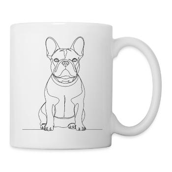 Frenchie Süßes Geschenk Lustig Hund Mama - Tasse - Weiß - Rechts