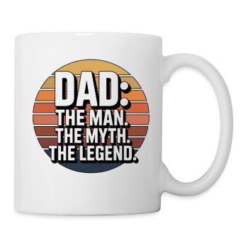 DAD: The Man The Legend - Mug - white - Right