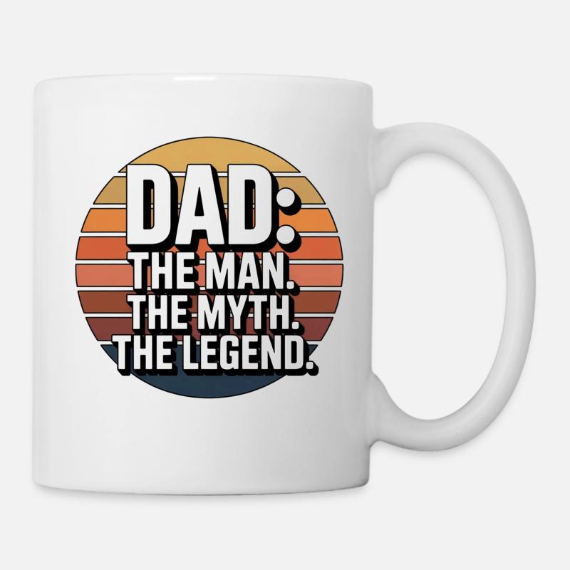 DAD: Der Mann Die Legende - Tasse - Weiß