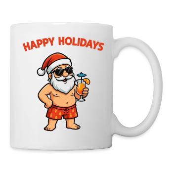 SonnenSanta Strandurlaub Motiv - Tasse - Weiß - Rechts
