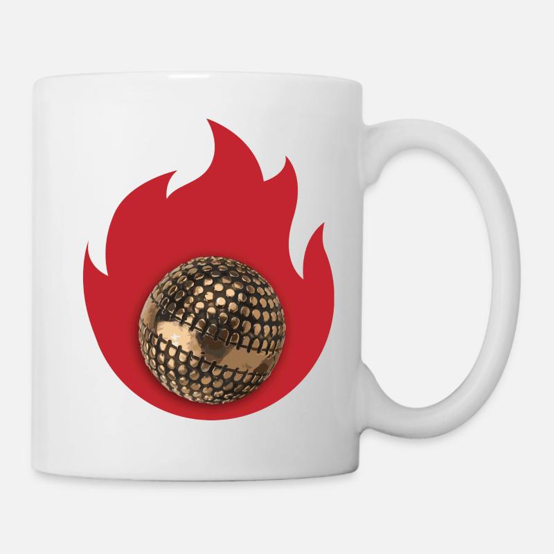 Petanque-Feuer - Tasse - Weiß