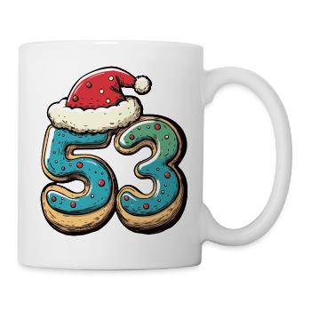 53 Number Biscuit Christmas - Mug - white - Right